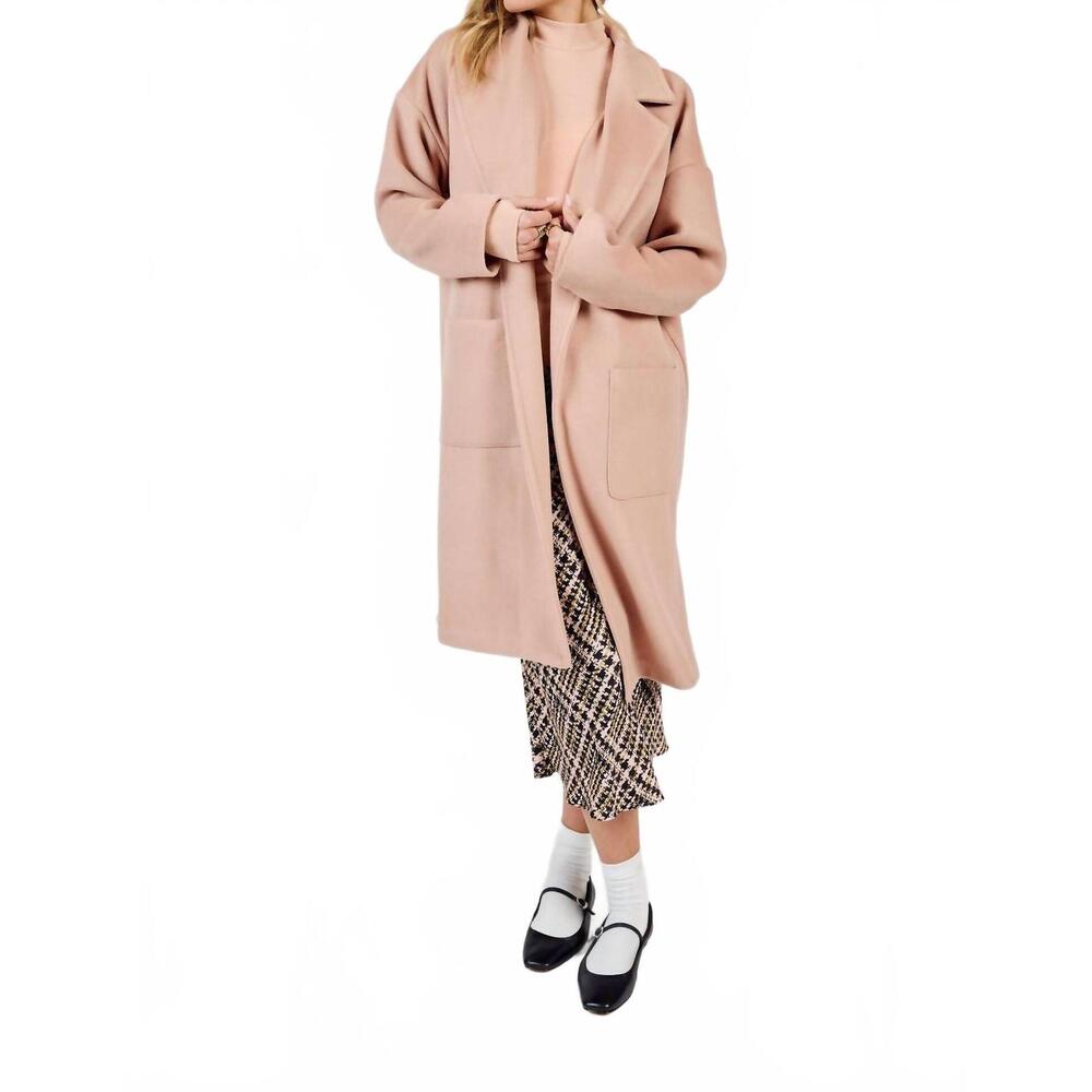 NEW SADIE & SAGE hayley open coat in rose - Picture 5 of 6